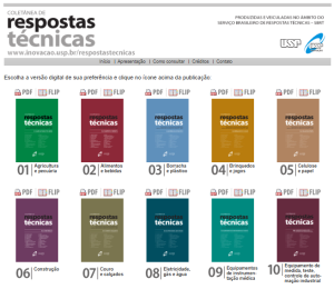 Coletânea de Respostas TécnicasAgência USP de Inovação, da Universidade de São Paulo (USP)